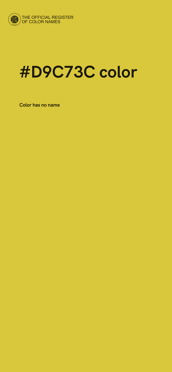 #D9C73C color image