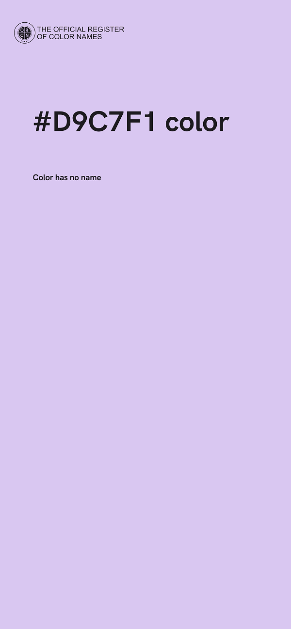 #D9C7F1 color image