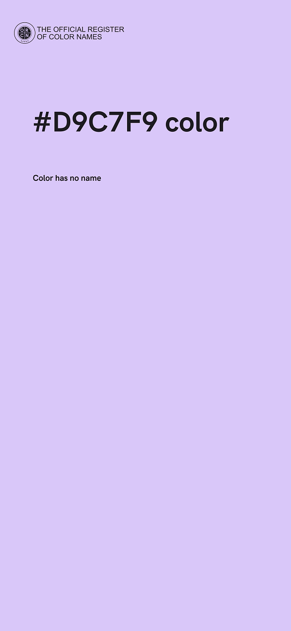 #D9C7F9 color image