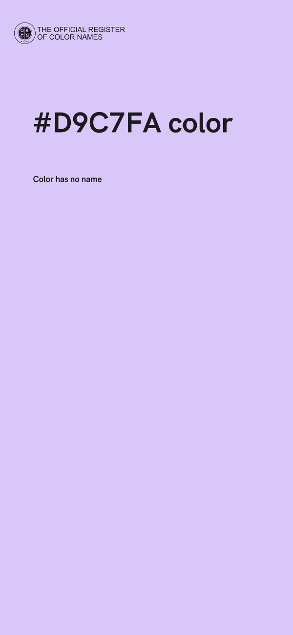 #D9C7FA color image