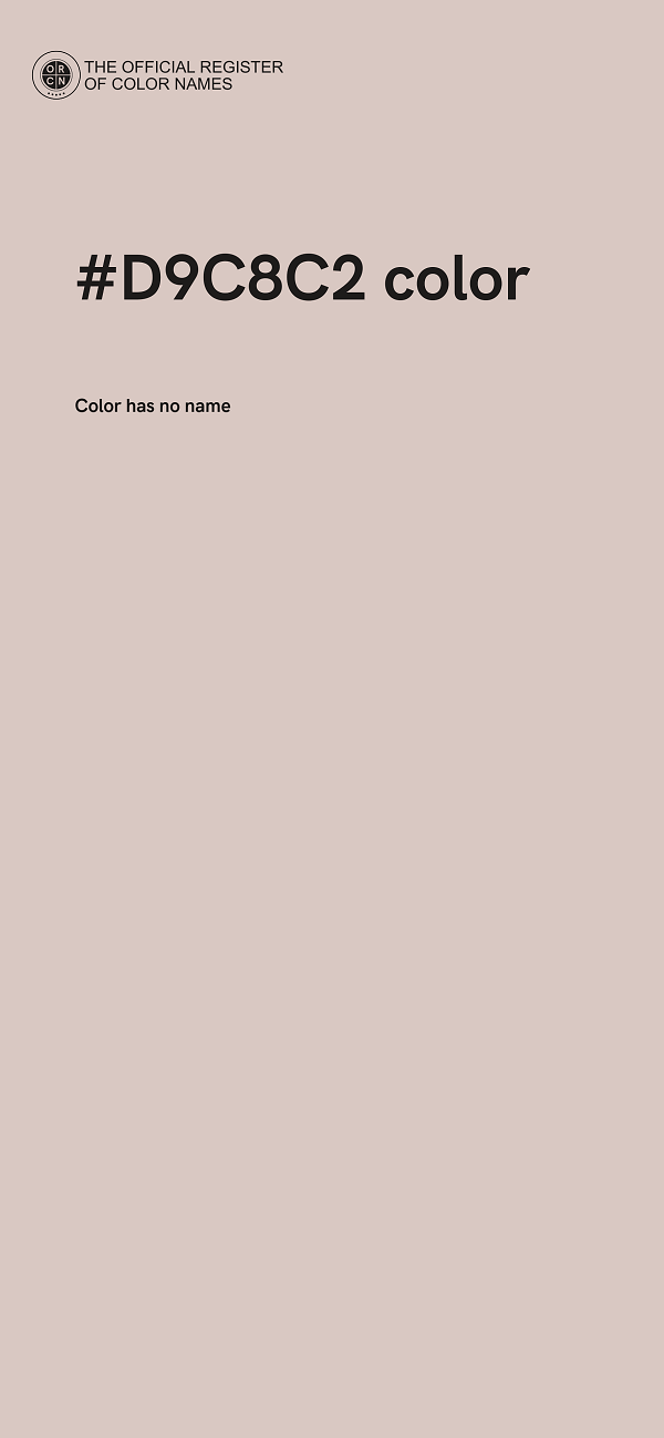#D9C8C2 color image