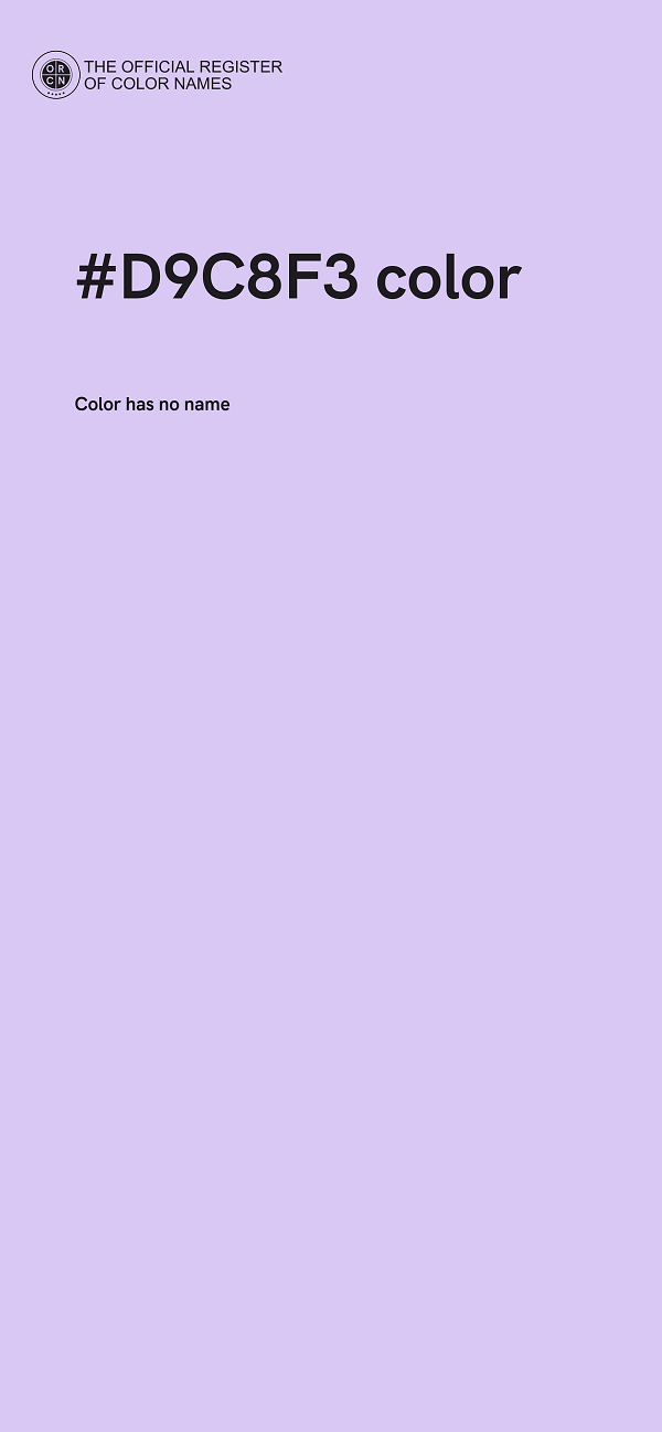 #D9C8F3 color image