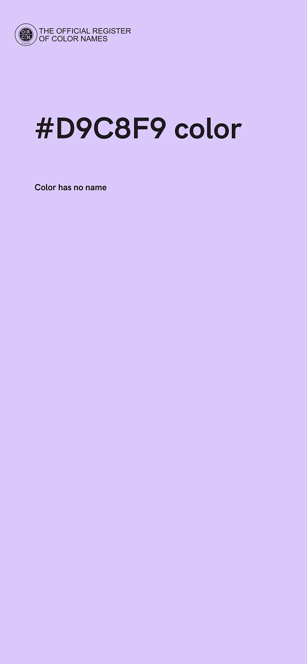 #D9C8F9 color image