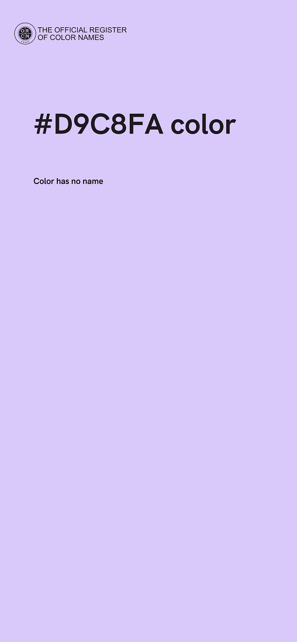 #D9C8FA color image