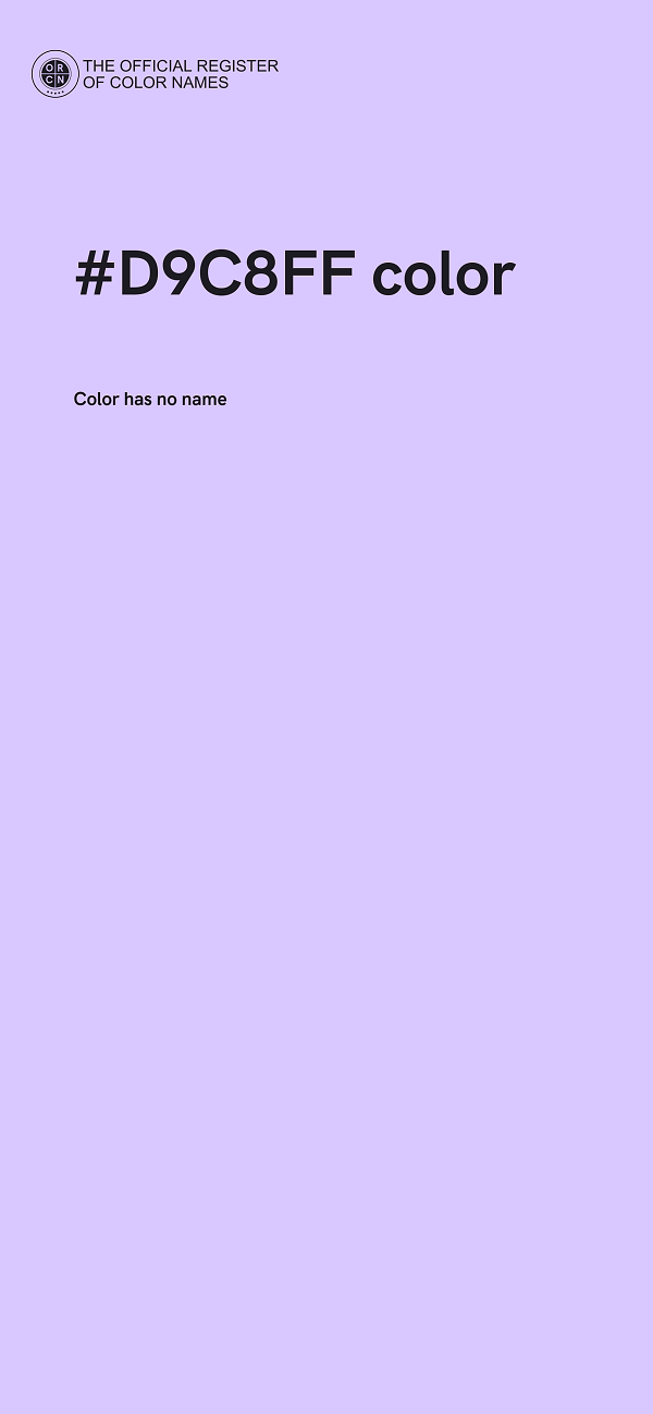 #D9C8FF color image