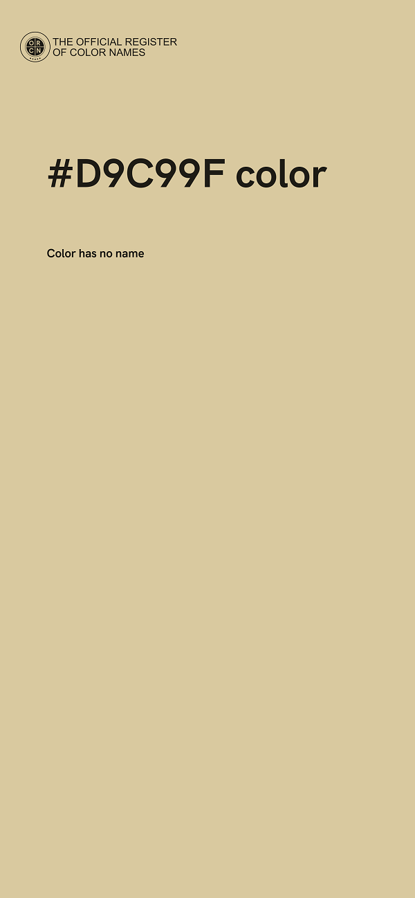 #D9C99F color image