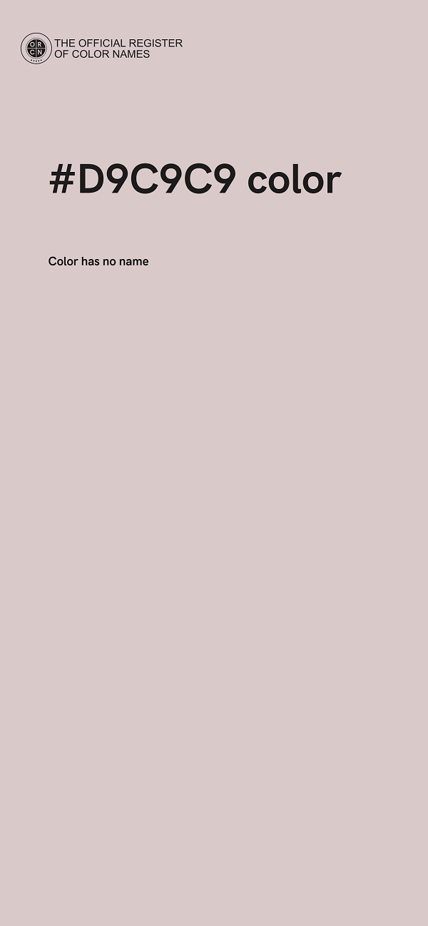 #D9C9C9 color image