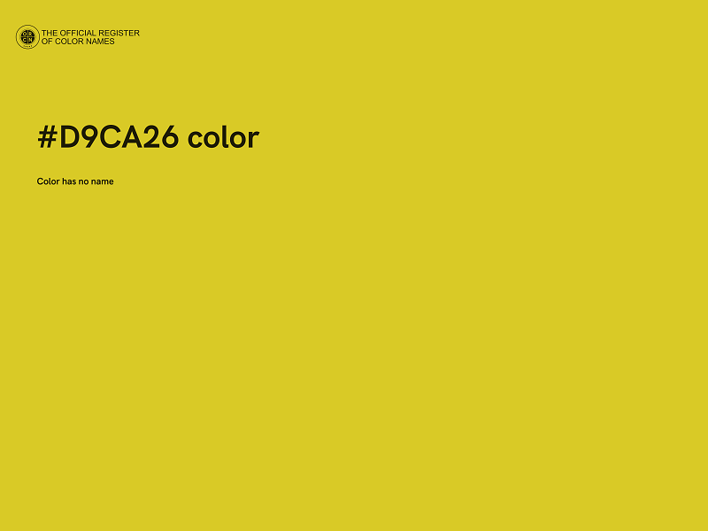 #D9CA26 color image