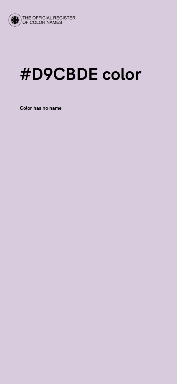 #D9CBDE color image