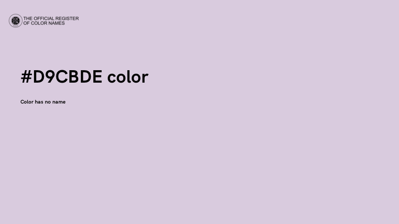 #D9CBDE color image