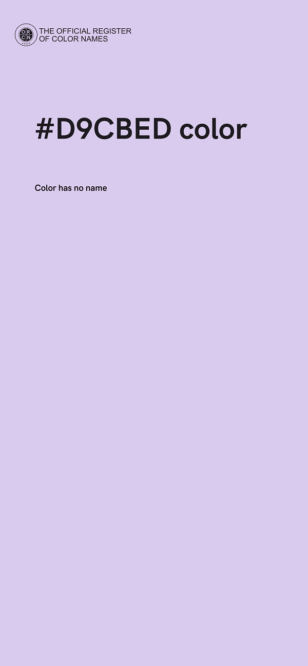#D9CBED color image