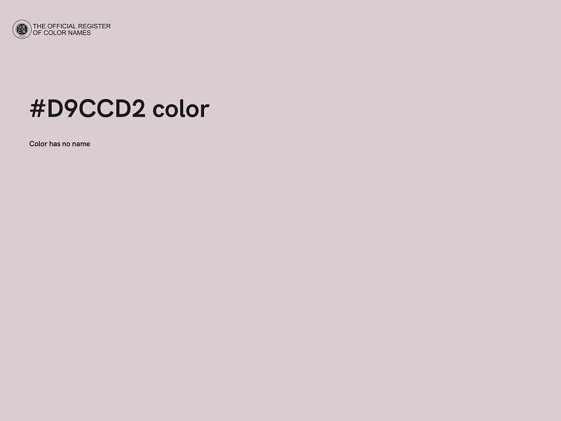 #D9CCD2 color image