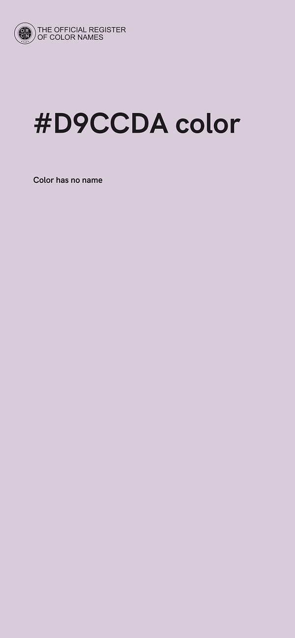 #D9CCDA color image