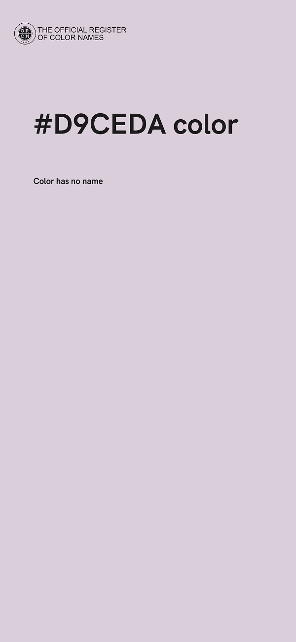 #D9CEDA color image