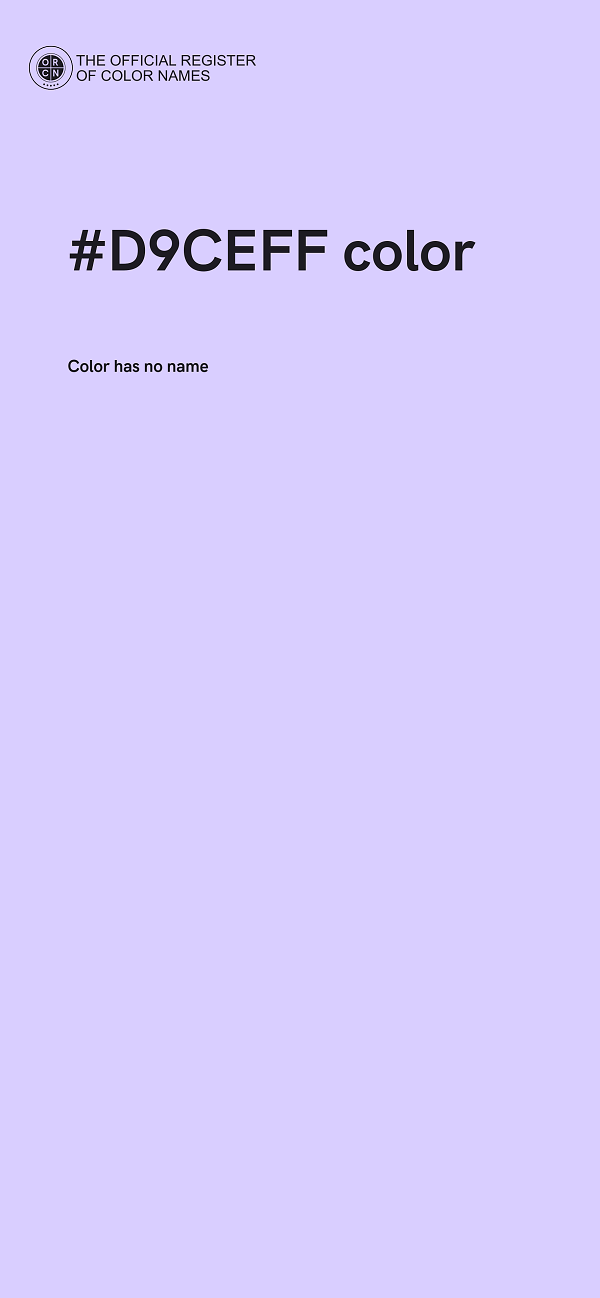 #D9CEFF color image