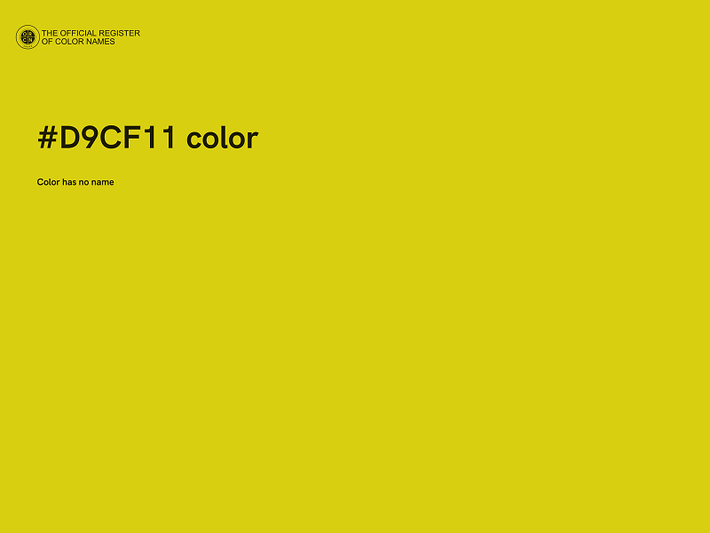 #D9CF11 color image