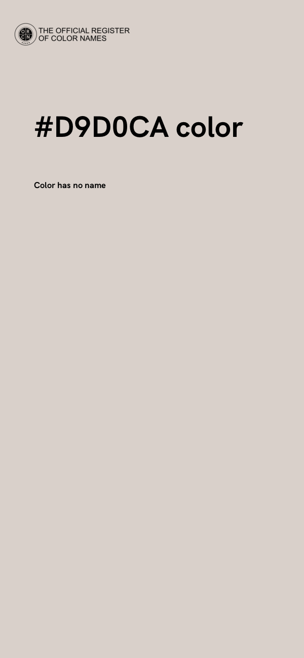 #D9D0CA color image
