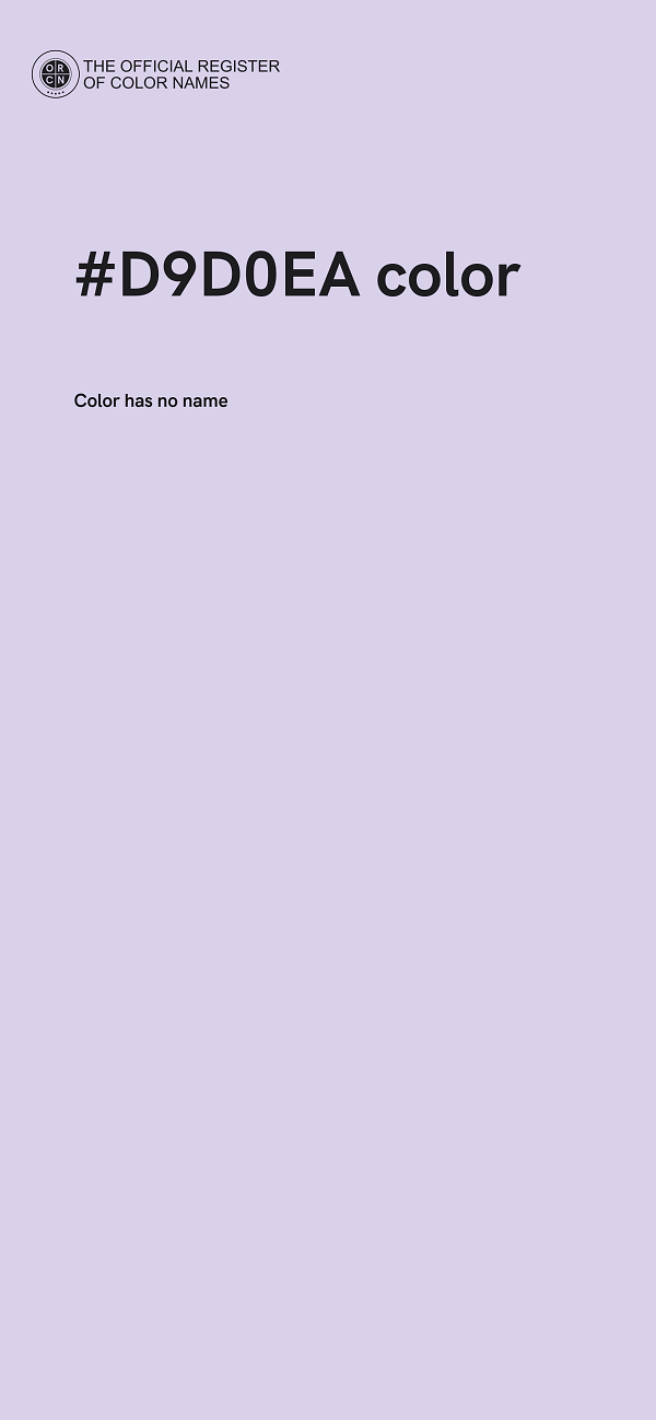 #D9D0EA color image