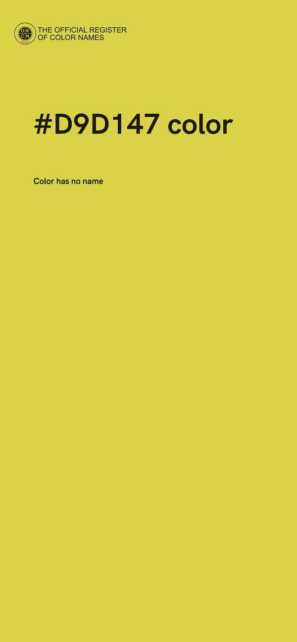 #D9D147 color image