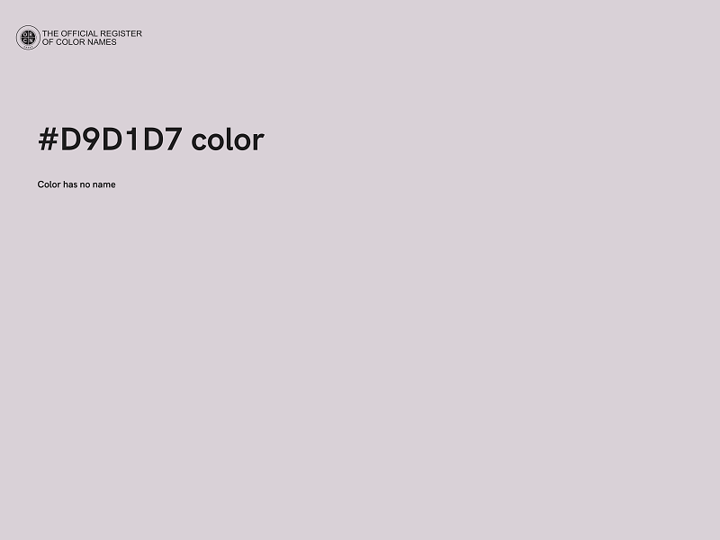 #D9D1D7 color image