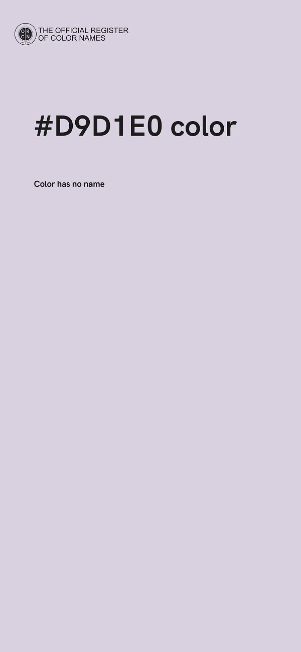 #D9D1E0 color image