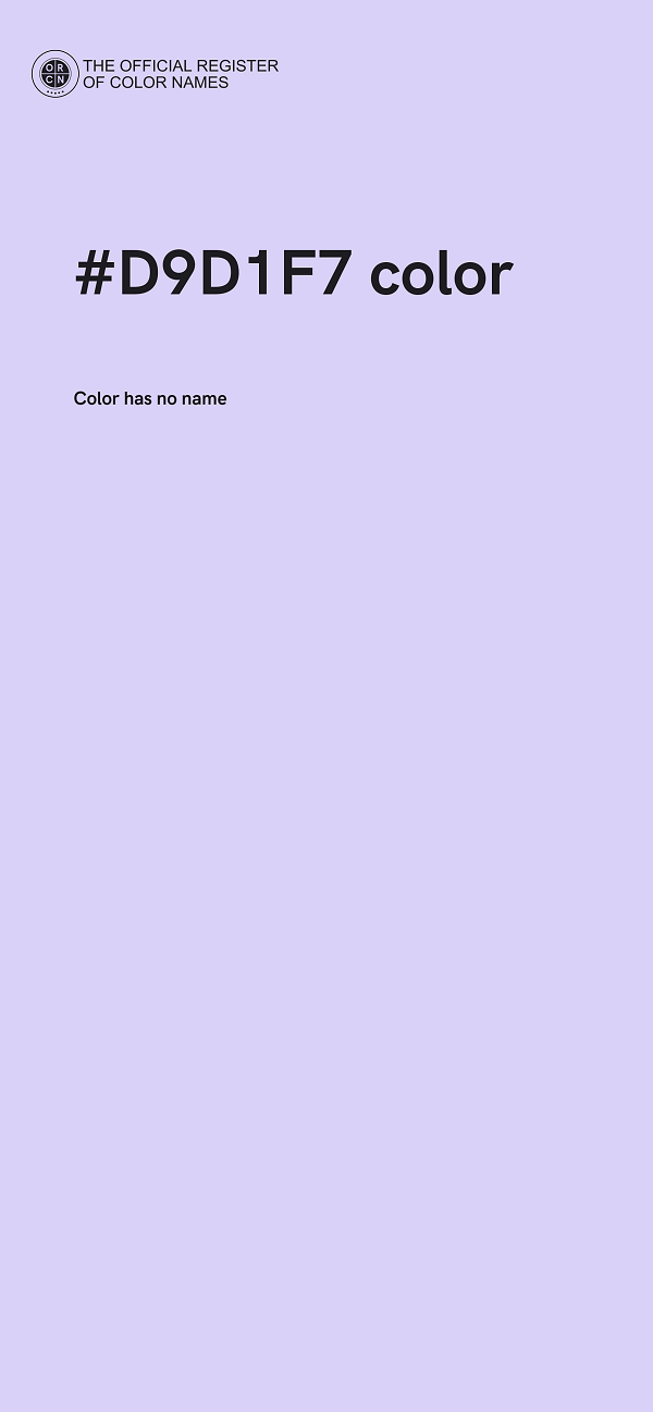#D9D1F7 color image