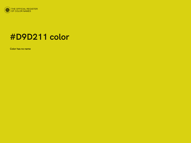 #D9D211 color image