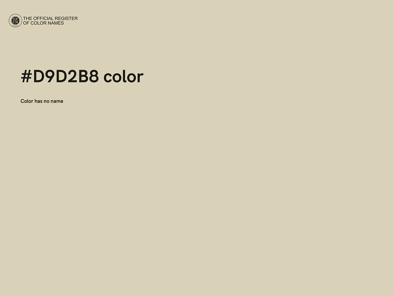 #D9D2B8 color image