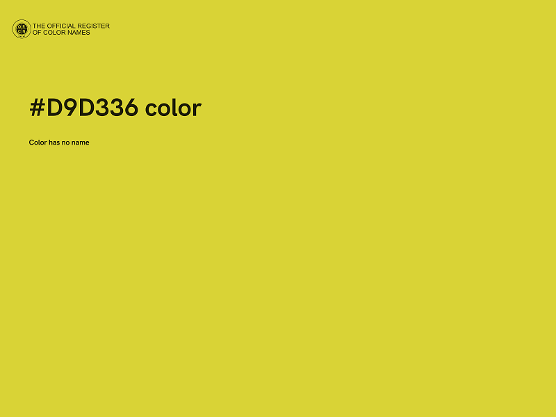 #D9D336 color image