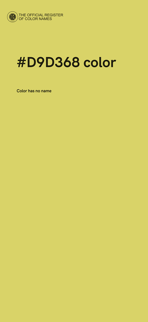 #D9D368 color image