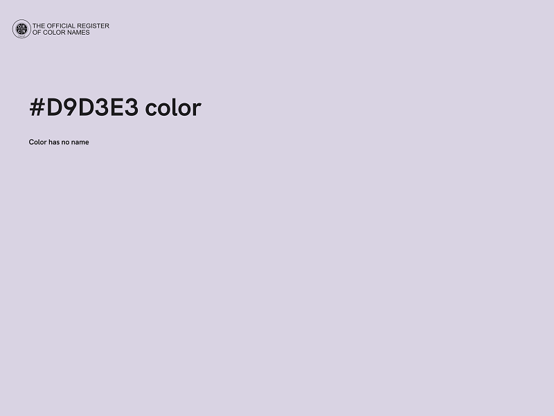 #D9D3E3 color image