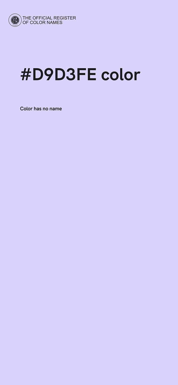 #D9D3FE color image