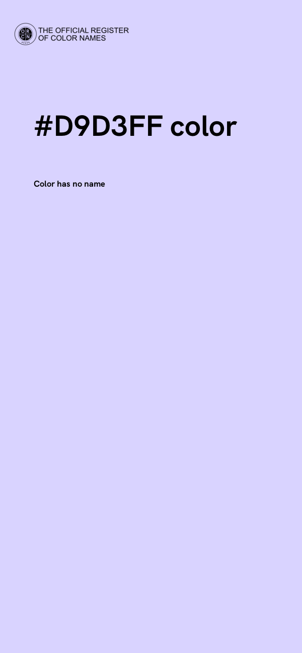 #D9D3FF color image