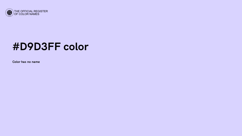 #D9D3FF color image