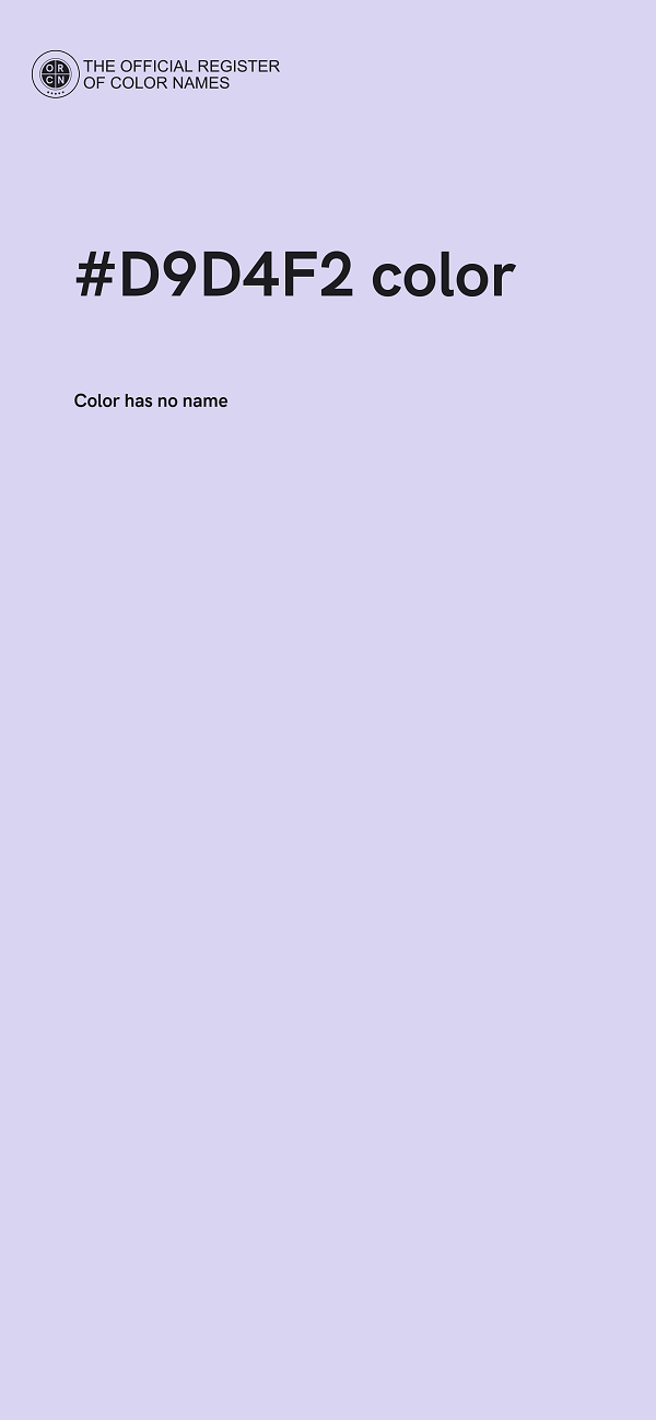 #D9D4F2 color image