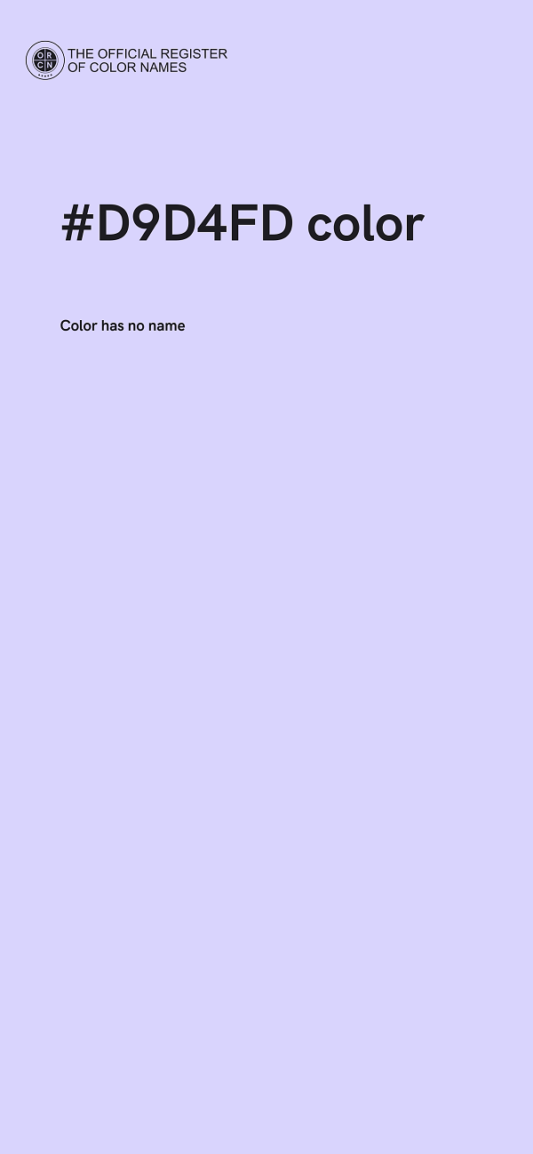 #D9D4FD color image