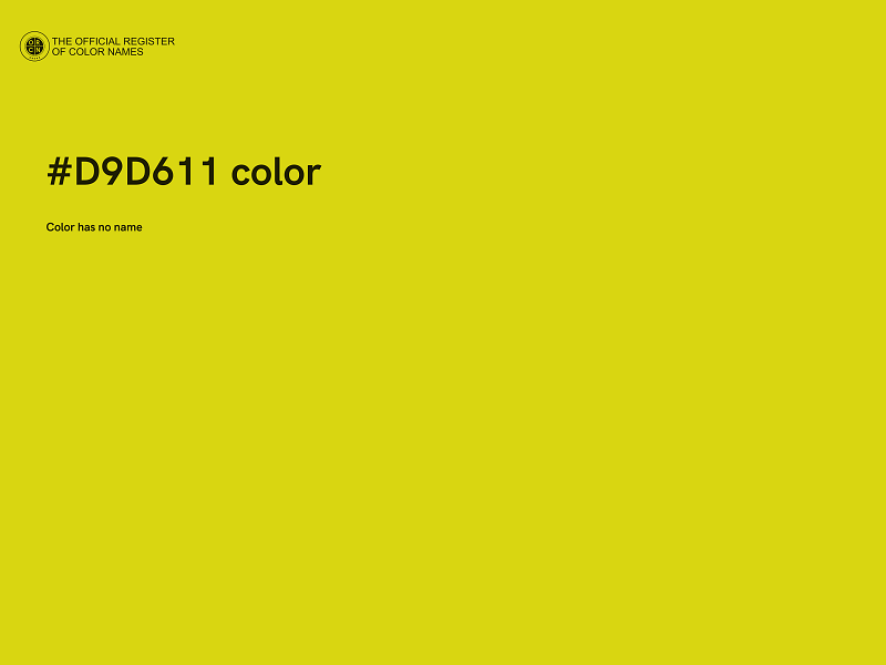 #D9D611 color image