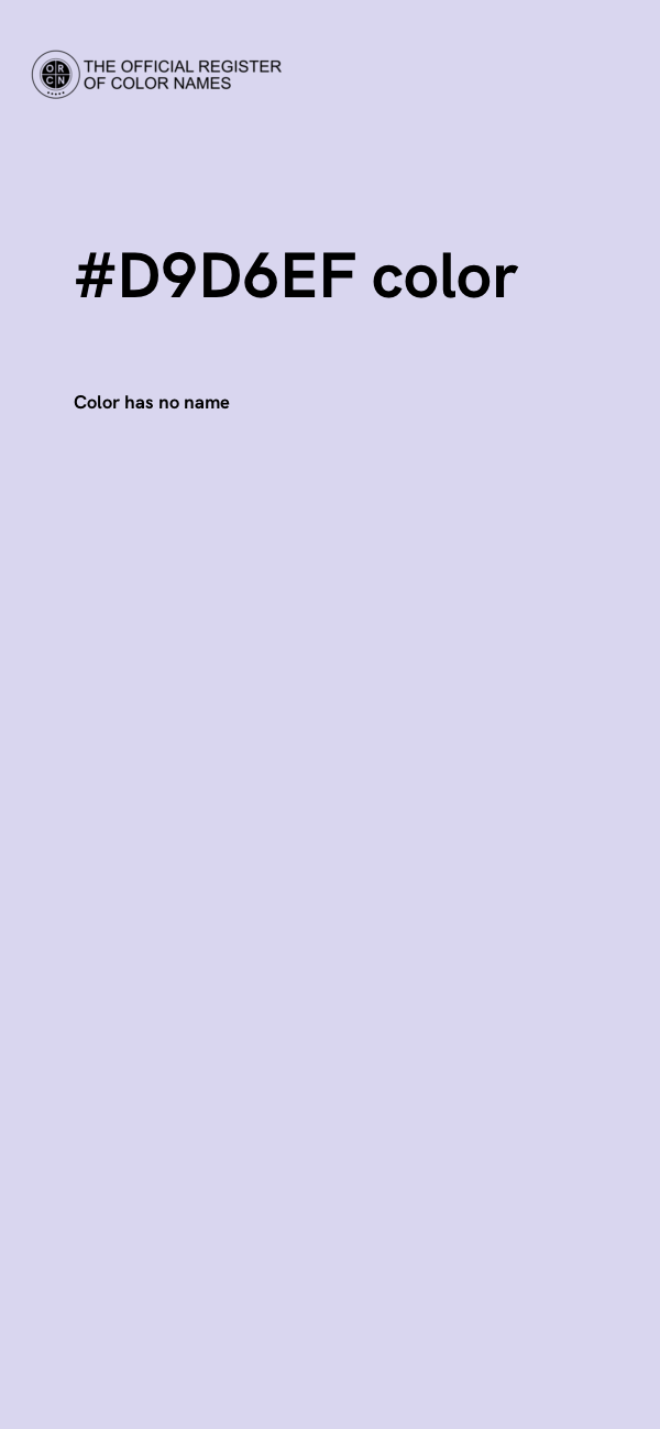#D9D6EF color image