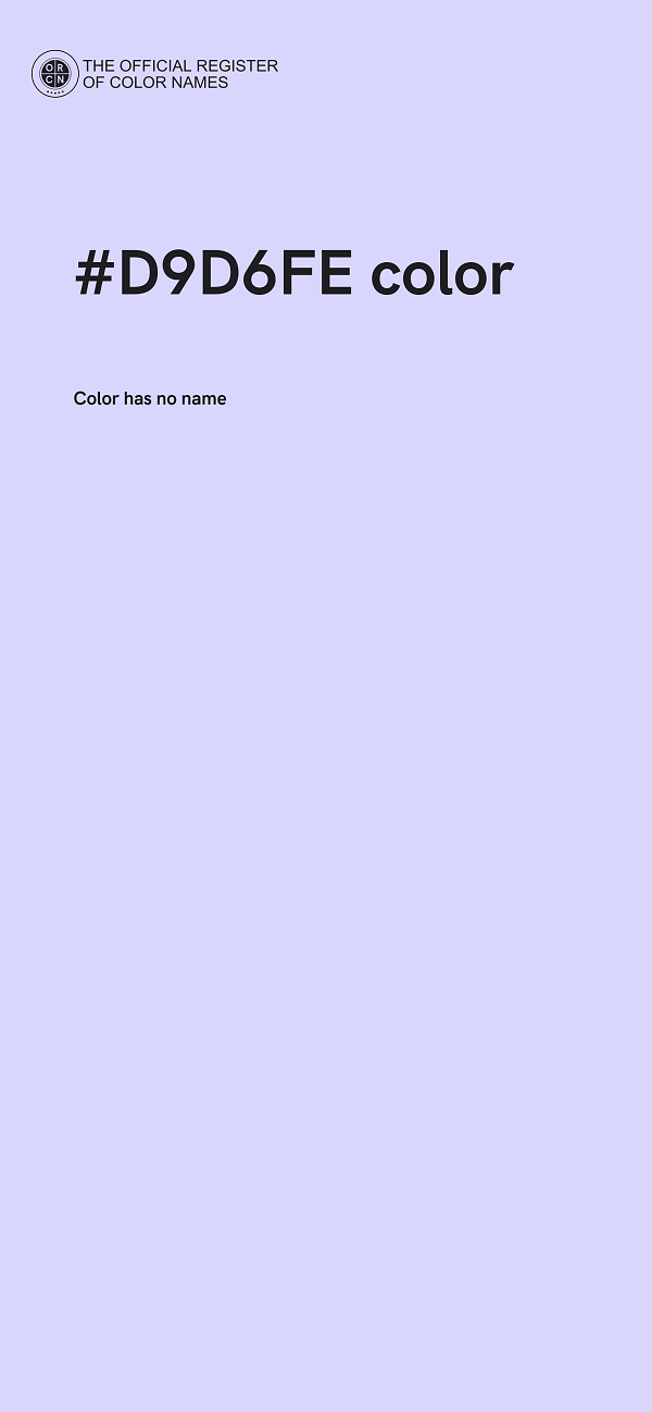 #D9D6FE color image