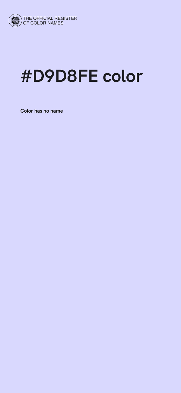 #D9D8FE color image