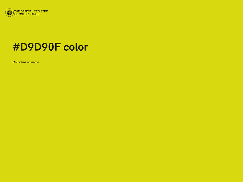 #D9D90F color image