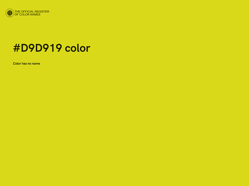#D9D919 color image