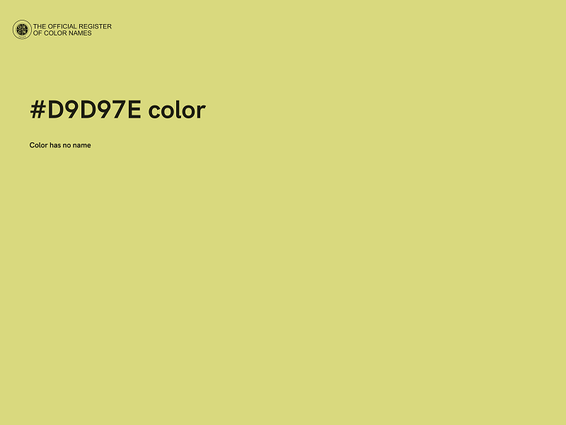 #D9D97E color image