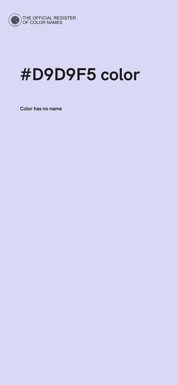 #D9D9F5 color image