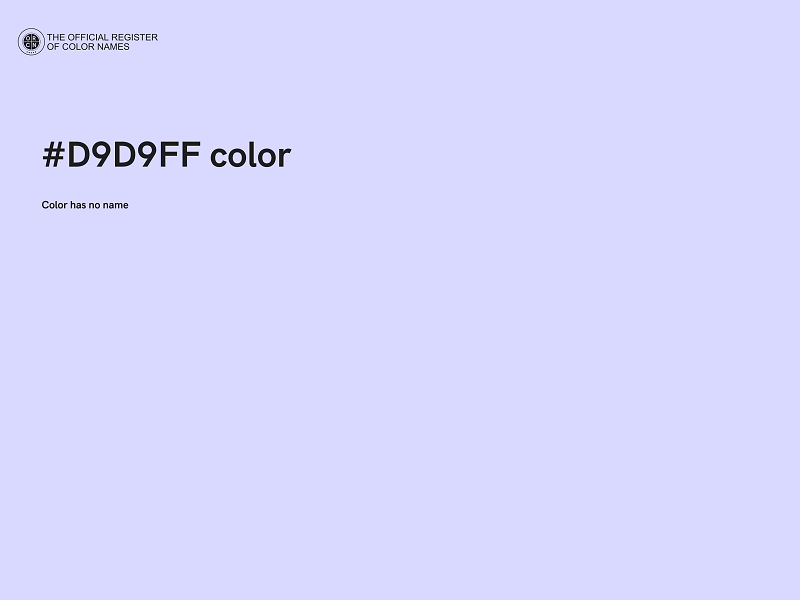 #D9D9FF color image