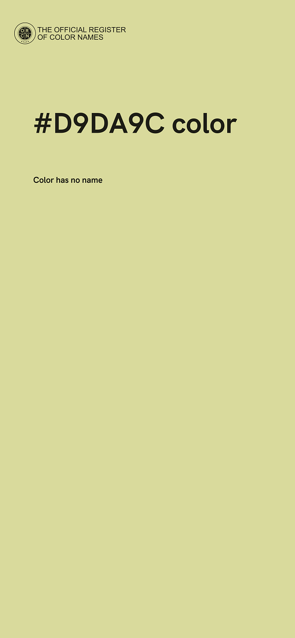 #D9DA9C color image