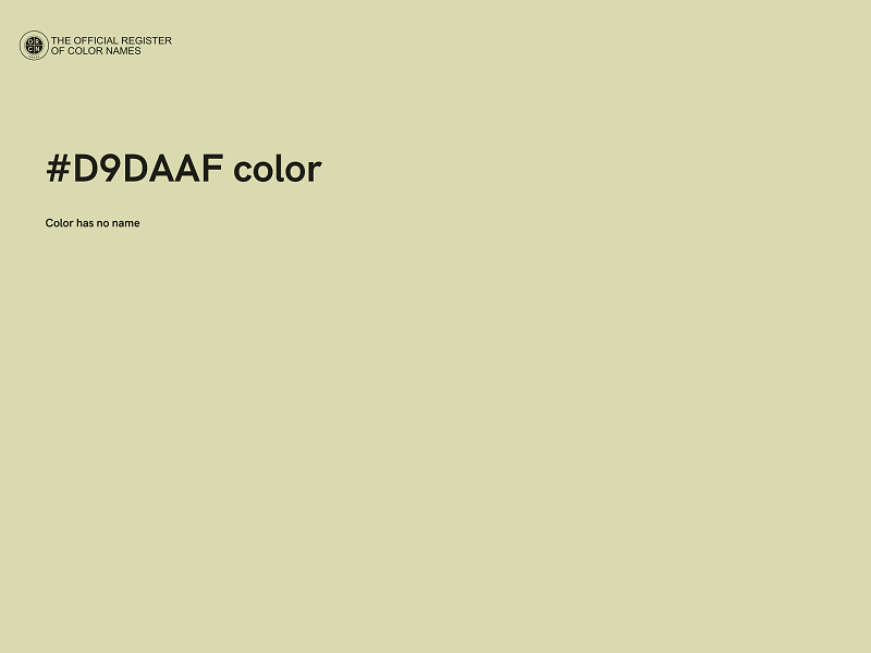 #D9DAAF color image