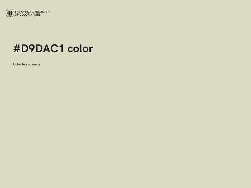 #D9DAC1 color image