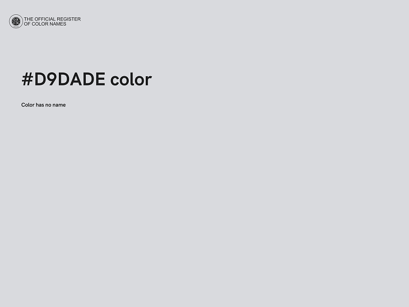 #D9DADE color image