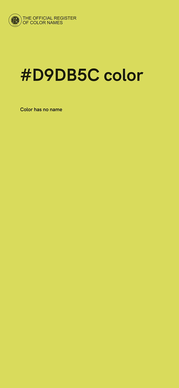 #D9DB5C color image